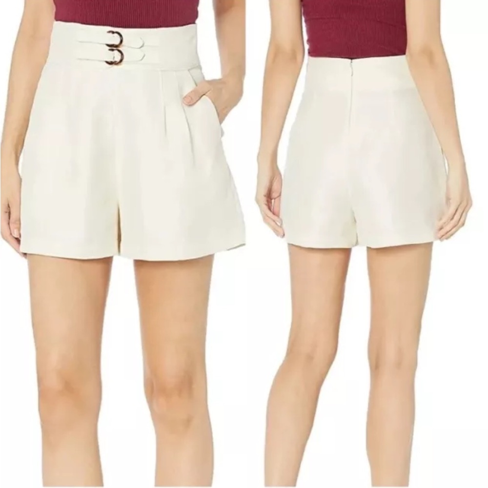2/$30 Joie Brenton Shorts‎ Women’s Size Small Linen High Waisted Buckle EUC